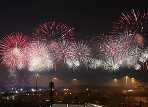 新乐市焰火晚会